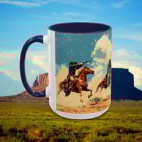 Image 18 of Southwestern Cowboy Coffee Mug, Western Old West Ceramic Cup, Rancher Southwest Tea Cup, Ro-cffa313e