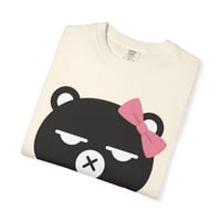 Image 6 of Grumpy Bear Face with Pink Bow T-Shirt | Cute Kawaii Animal Tee