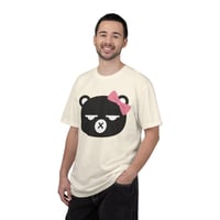Image 7 of Grumpy Bear Face with Pink Bow T-Shirt | Cute Kawaii Animal Tee