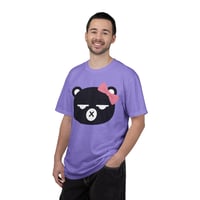 Image 13 of Grumpy Bear Face with Pink Bow T-Shirt | Cute Kawaii Animal Tee