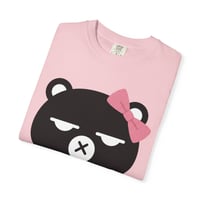 Image 15 of Grumpy Bear Face with Pink Bow T-Shirt | Cute Kawaii Animal Tee