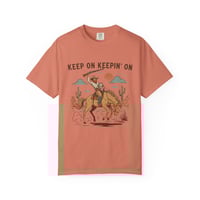 Image 1 of Keep On Keepin' On Cowboy T-Shirt | Western Rodeo Horse Graphic-ee652673