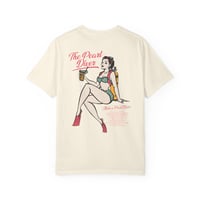 Image 8 of Pin-Up Pearl Diver Illustration T-shirt | Vintage Scuba Bikini Design