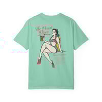 Image 1 of Pin-Up Pearl Diver Illustration T-shirt | Vintage Scuba Bikini Design