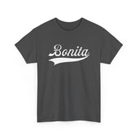 Image 9 of Bonita script tee | Spanish word graphic shirt, vintage baseball swoosh
