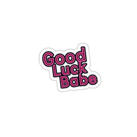 Image 1 of Good luck babe, Chappelle Roan inspired Good Luck Babe pink sticker, Decal, Laptop Sticker, Water Bo