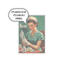 Image 1 of RN nurse Kiss-Cut Sticker, B-52 vinyl sticker 