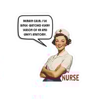 Image 1 of Nurse Sticker - Gift for RN, Medical Sticker, Nursing Student, Hospital Worker Gift, Vinyl Decal
