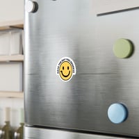 Image 3 of Smiley Face Kiss-Cut Vinyl Decal, have the day you deserve, Yellow Decal