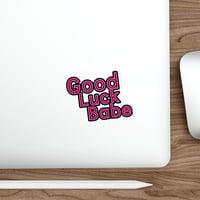 Image 13 of Good luck babe, Chappelle Roan inspired Good Luck Babe pink sticker, Decal, Laptop Sticker, Water Bo