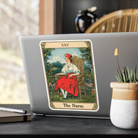 Image 13 of The Nurse Tarot card vinyl sticker