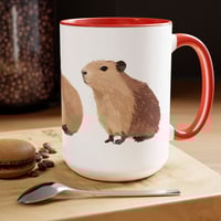 Image 4 of Adorable Capybara Coffee Mug - Unique Animal Lover Gift, Cute Wildlife Art, Ceramic Cup for Coffee &
