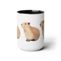 Image 5 of Adorable Capybara Coffee Mug - Unique Animal Lover Gift, Cute Wildlife Art, Ceramic Cup for Coffee &