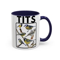 Image 4 of Funny Bird Accent Coffee Mug, Titmouse Office Mug, Ceramic Tea Cup, Novelty Animal Lover Gift, Uniqu