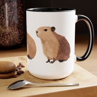 Image 7 of Adorable Capybara Coffee Mug - Unique Animal Lover Gift, Cute Wildlife Art, Ceramic Cup for Coffee &