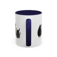 Image 7 of Mug, Cute Monsters Black and White Illustration Coffee Cup