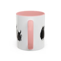 Image 10 of Mug, Cute Monsters Black and White Illustration Coffee Cup