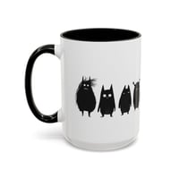 Image 15 of Mug, Cute Monsters Black and White Illustration Coffee Cup