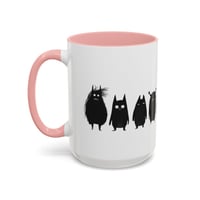 Image 21 of Mug, Cute Monsters Black and White Illustration Coffee Cup