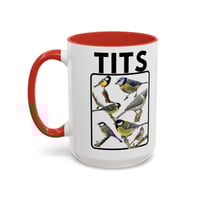 Image 23 of Funny Bird Accent Coffee Mug, Titmouse Office Mug, Ceramic Tea Cup, Novelty Animal Lover Gift, Uniqu