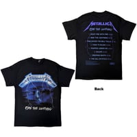 Image 1 of Metallica Unisex T-Shirt: Ride The Lightning Tracks |  Official Licensed Band Merch
