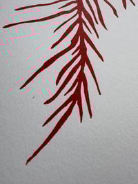 Image 3 of Spine mountain A4 linocut print