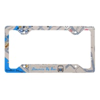 Image 2 of DBB Bus Stop Map Metal License Plate Frame