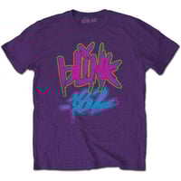 Image 1 of Blink-182 Unisex T-Shirt: Neon Logo by Blink-182  | Official Licensed Band Merch