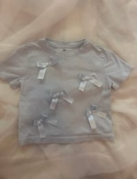Image 1 of H&M Tee with Satin Bows