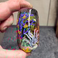 Image 6 of XXXL. Bright Tropical Coral Reef Aquarium - Flameworked Glass Sculpture Bead