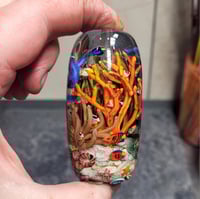 Image 3 of XXXL. Tropical Metropolis Coral Reef Aquarium - Flameworked Glass Sculpture Bead