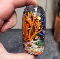 Image 4 of XXXL. Tropical Metropolis Coral Reef Aquarium - Flameworked Glass Sculpture Bead
