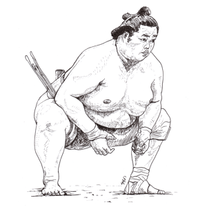 Image of Kotozakura ink drawing