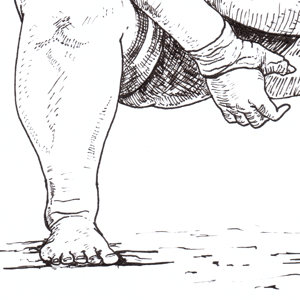 Image of Kotozakura ink drawing