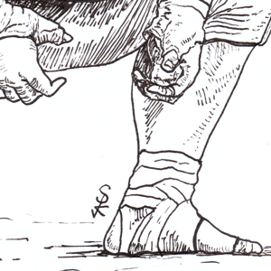 Image of Kotozakura ink drawing