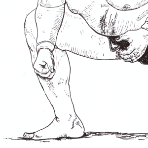 Image of Fujinokawa ink drawing