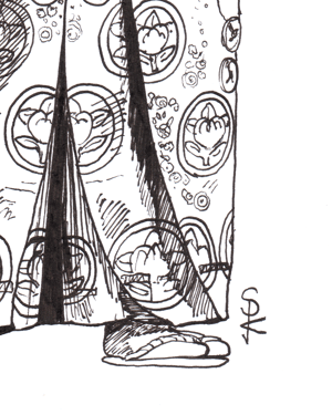 Image of Gyoji Kimura Shonosuke ink drawing