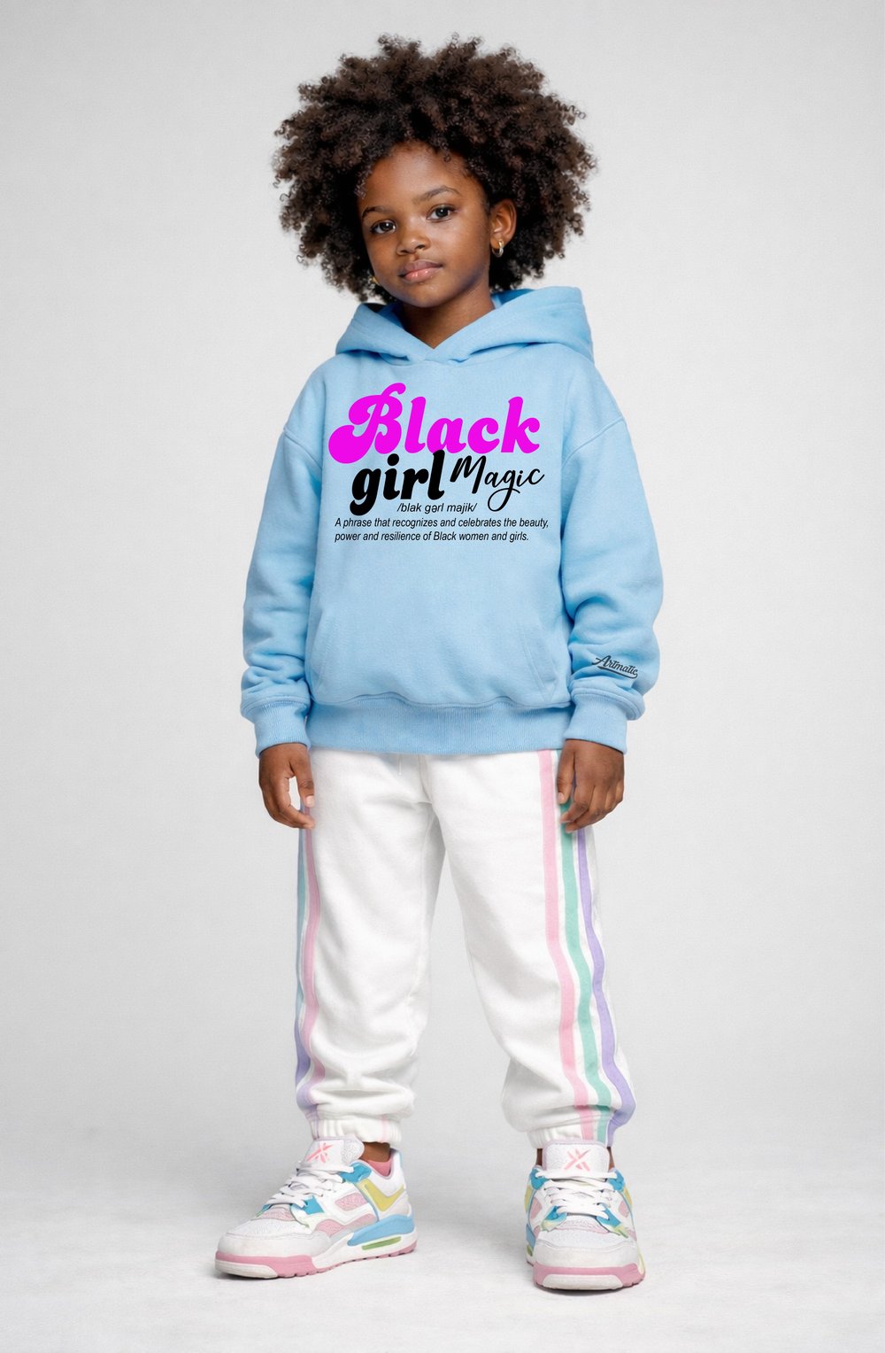 Black Girl Magic (Definition) Girls Hoodie
