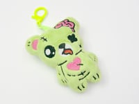 Image 3 of Creepy Cute Gurokawa Plush Zombie Bear Bag Charm Keychain