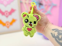 Image 1 of Creepy Cute Gurokawa Plush Zombie Bear Bag Charm Keychain