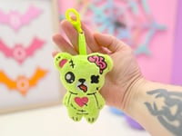 Image 2 of Creepy Cute Gurokawa Plush Zombie Bear Bag Charm Keychain