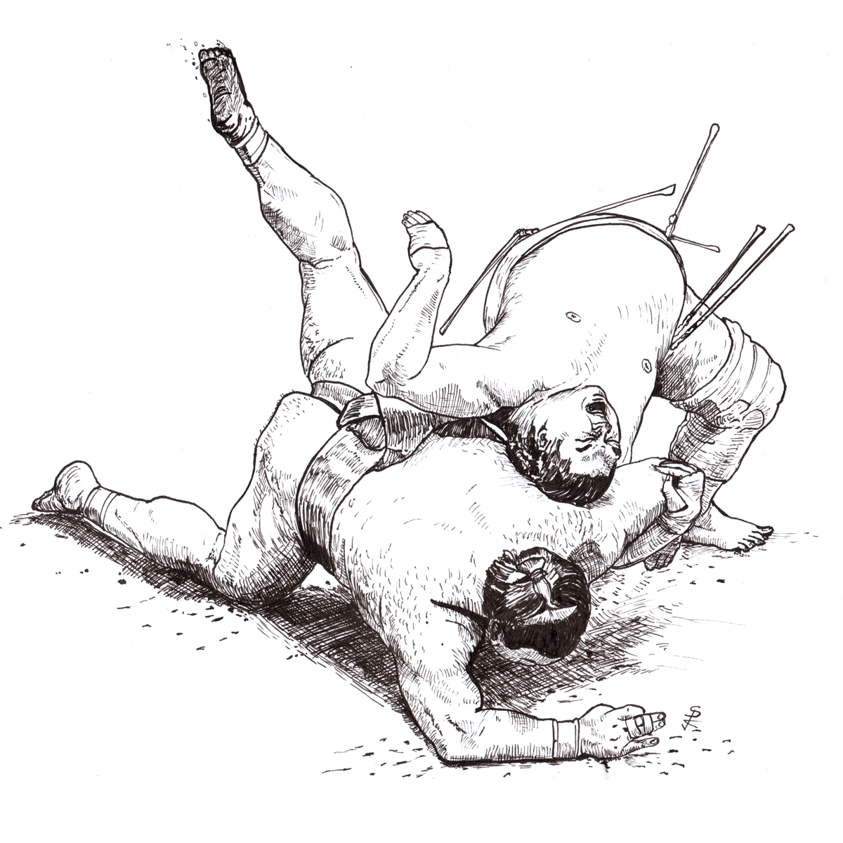 Image of Ura vs Takayasu A4 print