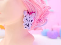 Image 1 of Dead Bunny Plush Earrings
