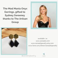 Image 1 of Mod Mania Onyx Geometric Set, Gifted to Sydney Sweeney