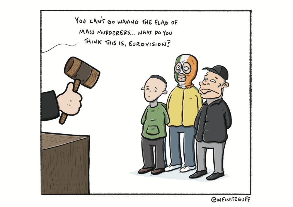 Image of Print - Kneecap Cartoon