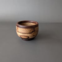 Image 1 of Altar Bowl - Black Limba and Walnut  2" x 1.5"