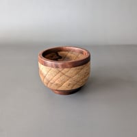 Image 4 of Altar Bowl - Black Limba and Walnut  2" x 1.5"