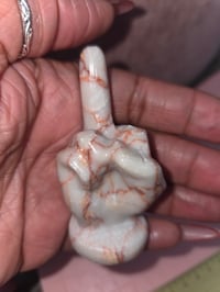 Image 2 of Red Veined Jasper middle finger 