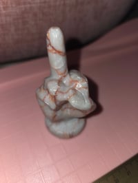 Image 5 of Red Veined Jasper middle finger 