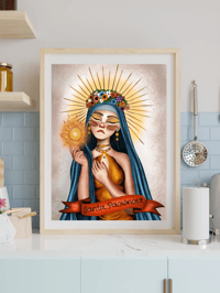 Santa Paciência – Fine Art Print | Ilustração original edição limitada